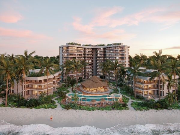 Beachfront apartments in San Crisanto.