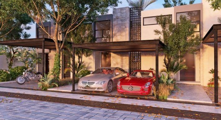 Norden 48 Villas and apartments at Temozon Norte. Parking