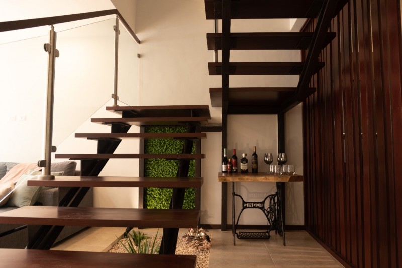 Norden 48 villas and apartments in Temozón north, Stairs