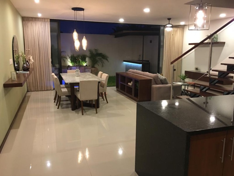 norden 48 villas and apartments in north Temozón, living room view