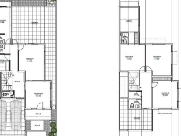 Planta Arquitectonica Oficinas en renta en campestre 