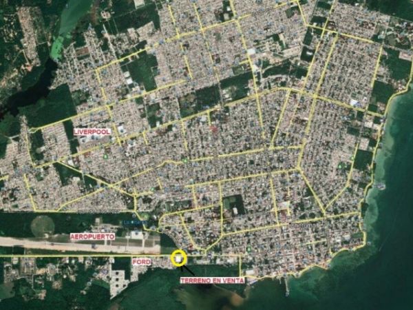 Commercial lot for sale at Chetumal, Quintana Roo