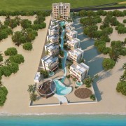 Bocana Telchac Villas Sea. Air view