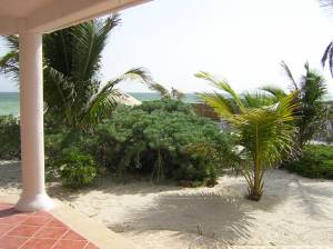 Furnished beach house at San Benito. Terrace