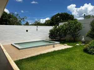 Casa Jalapa Cholul jardin piscina 