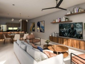 Casas Sah Residencial sala y comedor 