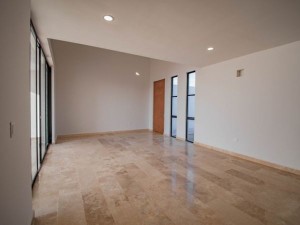 Chacte Residencial Dzitya modelo B entrada a la  sala 