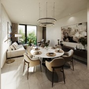 Apartments for sale in Temozón north of Mérida type 2 dining room