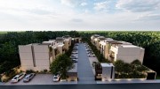 Apartments for sale in Temozón north of Mérida aerial view