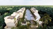 Apartments for sale in Temozón north of Mérida aerial view