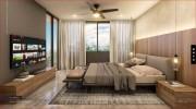 Enso Green view apartments at Montebello. Karui bedroom