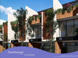 Fachada townhouses en dzitya