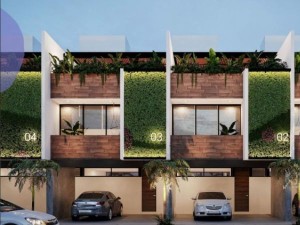 fachada townhouses en dzitya