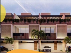 Fachada townhouses en dzitya bora 