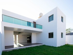 Fachada trasera Chacte Residencial Dzitya