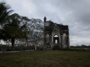 Hacienda Cauca en Temax, Yucatan. Fachada capilla gotica