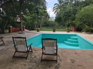 Hacienda henequenera San Jose Poniente. Piscina