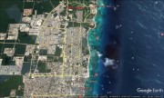 Magnificent commercial land for sale at Playa del Carmen, Quintana Roo. Google view