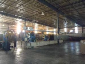 Industrial warehouse at Parque Mueblero de Uman. Warehouse and machines