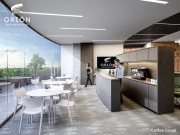 Oficinas en renta en edificio Orion Business Hub. Coffee break