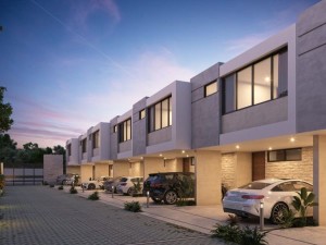 Tavira Townhouses en Temozon Norte fachada 