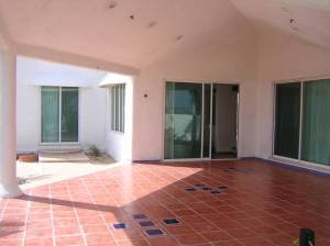 Terrace. Furnished beach house at San Benito.