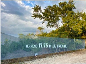 Terreno Residencial en venta en Temozon norte vista frente 