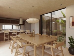 Townhouses Roble Temozon cocina 