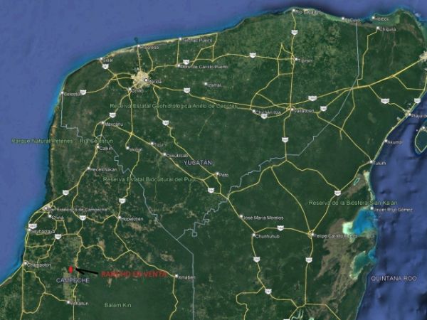  Ubicacion Aerea google rancho en Campeche